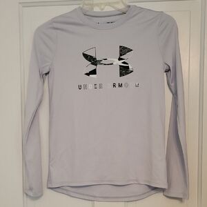 Under Armour Light Gray Long Sleeve Top